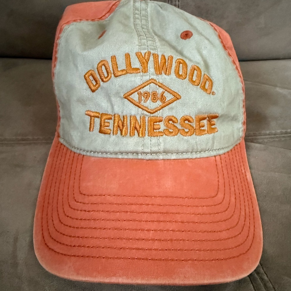 Dollywood Orange & Khaki Cap